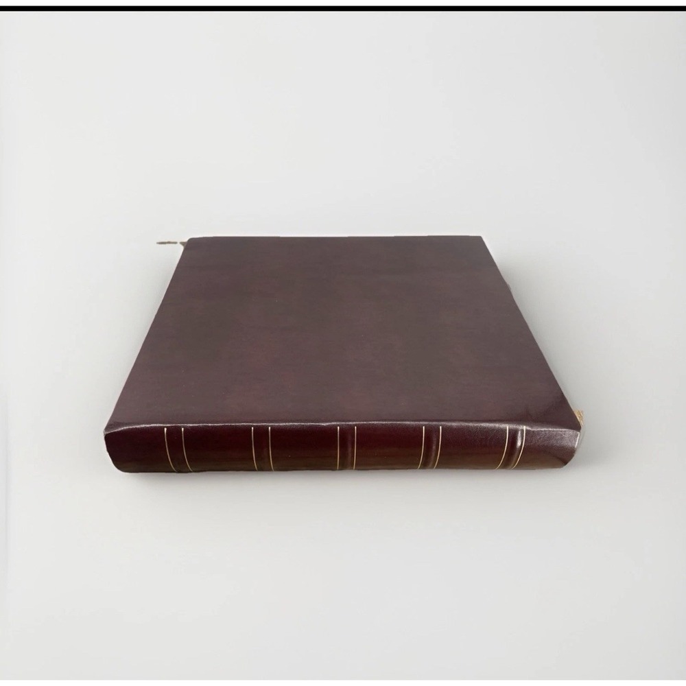 Gallery Leather Photo Album Burgundy Large 3 Ring Binder‎ 8x10 Archival NWT